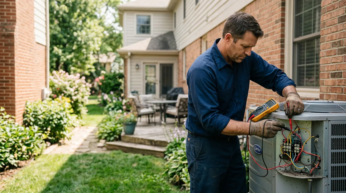 HVAC technician working near Grassy Creek, NC